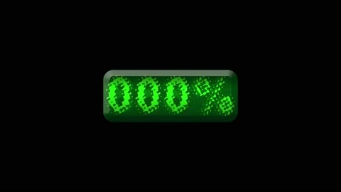 Digital Timer Clock Black Green - Stock Motion Graphics