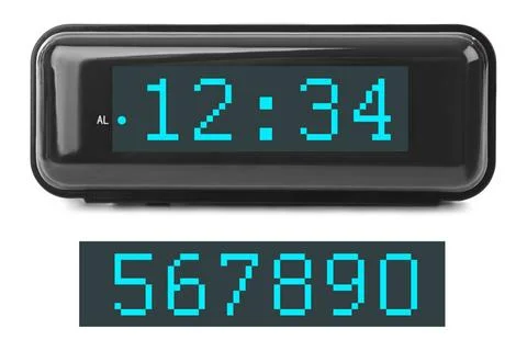 Digital clock Digital clock isolated on white background Copyright: xZoona... Stock Photos