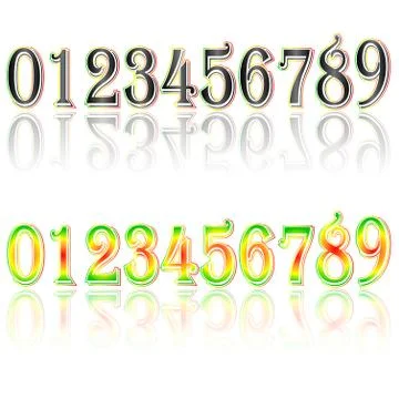 Digital Clock . Digital Uhr Nummer. Vektor illustration Stock-Illustration