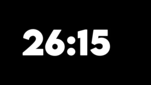 Digital Clock Display Showing Time2811 With Glowing White Numbers On Black .. Stock Footage 326664451
