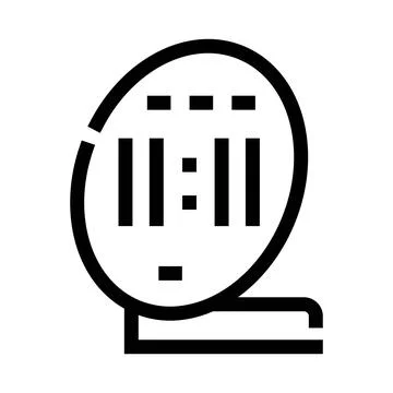 Digital clock displaying 11,11 synchronicity and manifestation Stock Illustration