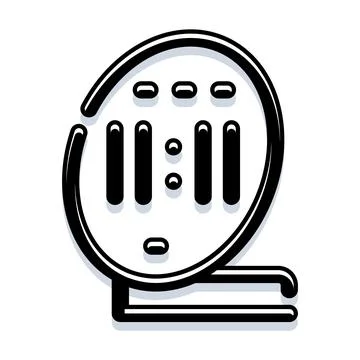 Digital clock displaying synchronized time eleven eleven Stock Illustration