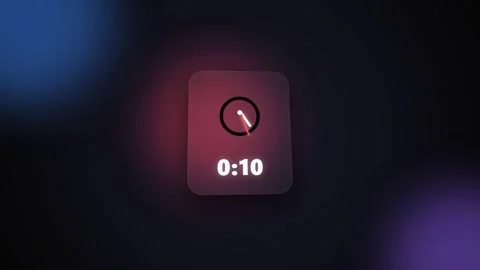 Digital Clock Displaying Time with Timer Functionality. Stock Footage 344777743