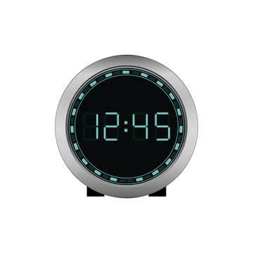 Digital clock. Electronic figures. Vector illustration eps 10 Stock Illustration
