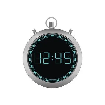 Digital clock. Electronic figures. Vector illustration eps 10 Stock Illustration