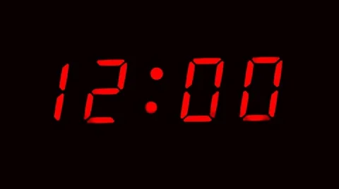 Digital Clock Stock Footage 8658967