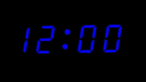 Digital Clock Stock Footage 8666027