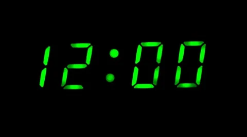 Digital Clock Stock Footage 8666353