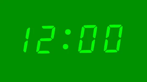 Digital Clock Stock Footage 8666378