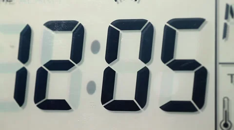 Digital Clock Stock Footage 28728505