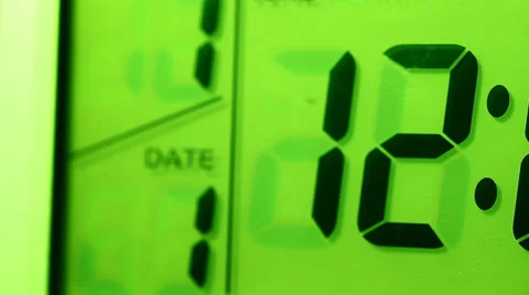 Digital Clock Stock Footage 28728946