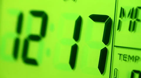 Digital Clock Stock Footage 28729441