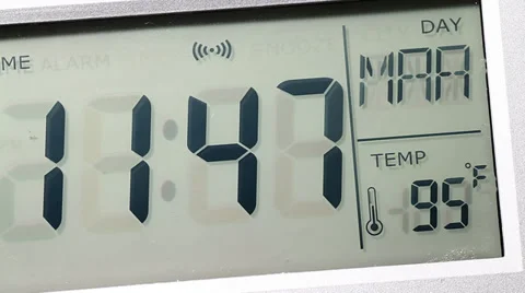Digital Clock Video stock 34969170
