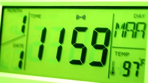 Digital Clock Video stock 34969272