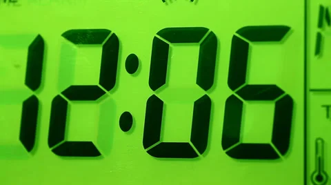 Digital Clock Stock Footage 34969591
