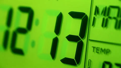 Digital Clock Video stock 34969881