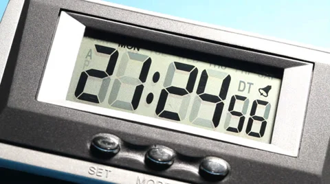 Digital Clock Video stock 37538080