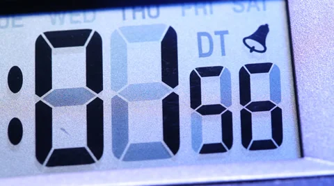Digital Clock Stock Footage 37538772