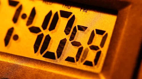Digital Clock Stock Footage 40593510