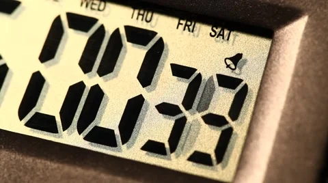 Digital Clock Stock Footage 40599339