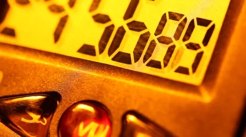 Digital Clock Stock Footage 41860306