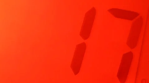 Digital Clock Stock Footage 41881277