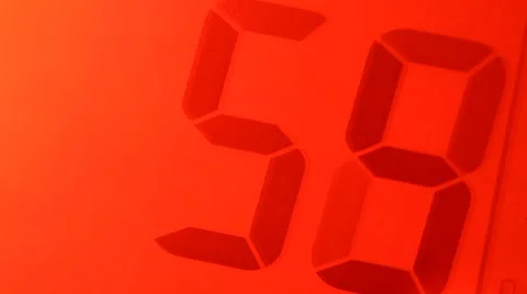 Digital Clock Stock Footage 41881513