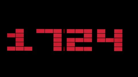 Digital clock Stock Footage 104441164