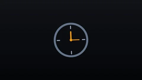 Digital clock icon Stock Footage 339350829