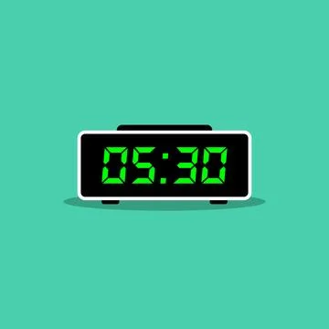 Digital clock icon vector design illustration Stock Illustration