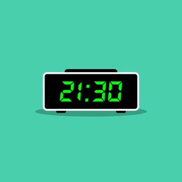 Digital clock icon vector design illustration Illustrazione stock