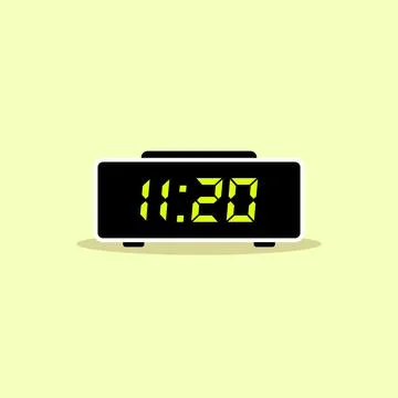 Digital clock icon vector design illustration Illustrazione stock