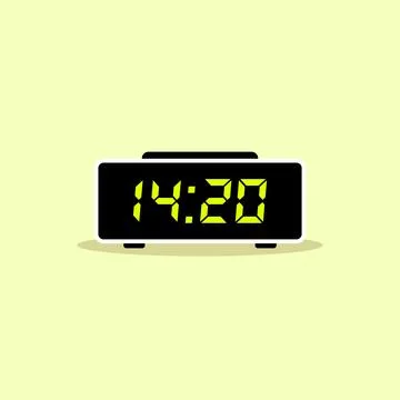 Digital clock icon vector design illustration Stock Illustration