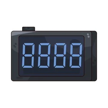 Digital Clock illustration 스톡 일러스트