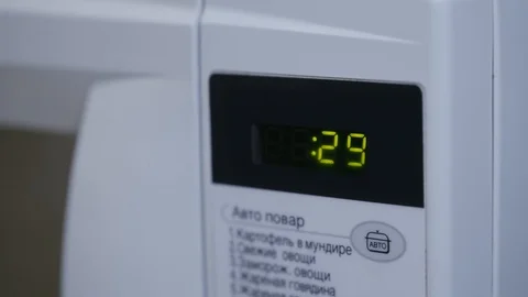 Set 30 Minute Timer on Oven, Stock Video