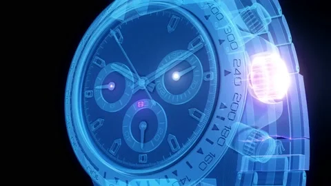 The digital clock or watch 4k Stock Footage 146124140
