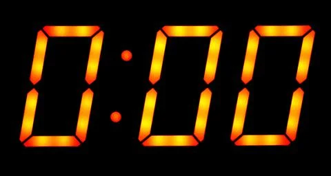 Digital clock Stock Photos