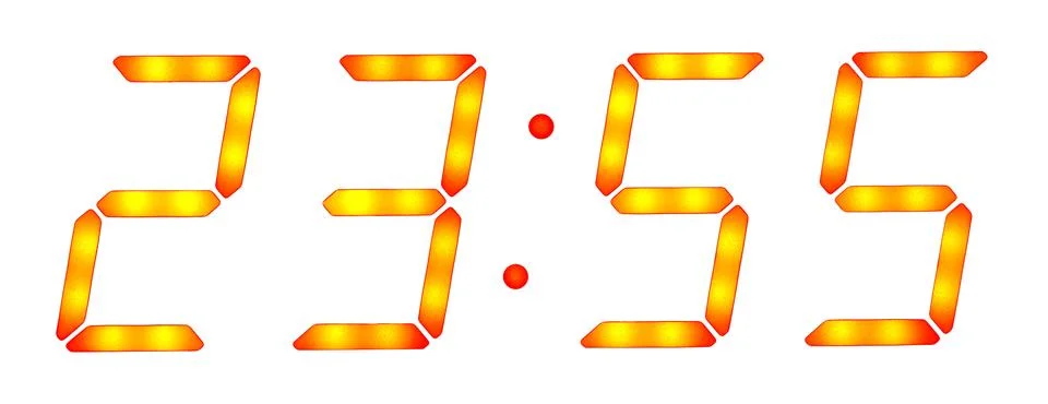 Digital clock Stock Photos
