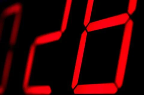 Digital clock Stock Photos