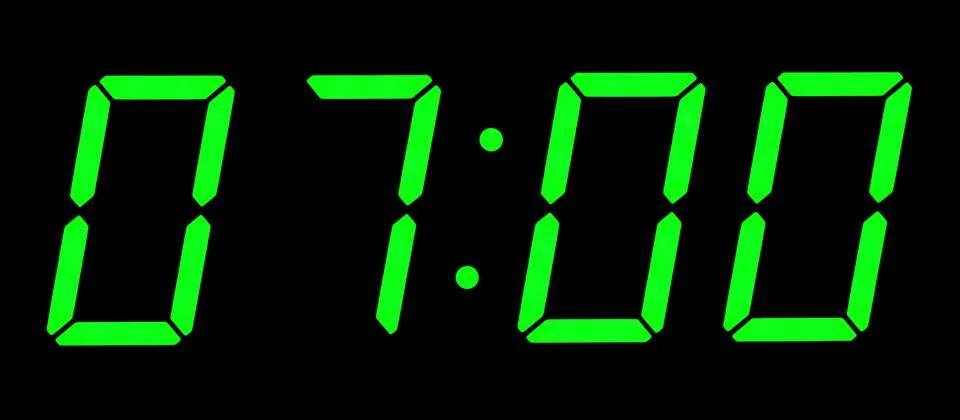 Digital clock Stock Photos