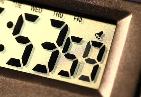Digital clock Stockfoto's
