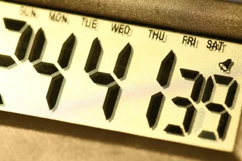 Digital clock Stock Photos