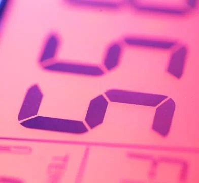 Digital clock Stock Photos