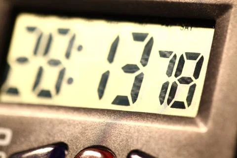 Digital clock Foto stock