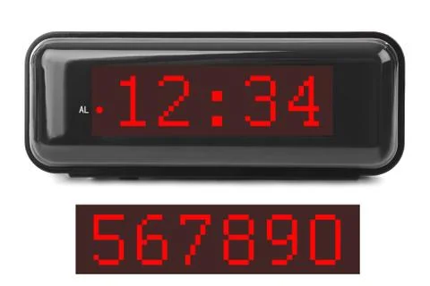 Digital clock 스톡 사진