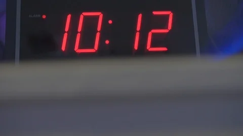 Digital Clock Reveal x2 Stock Footage 101347944