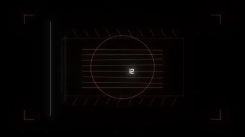 Digital clock on screen shows time as 12 in a dark setting Stock Footage 339299770