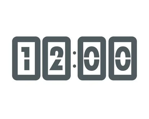 Digital clock time イラスト素材