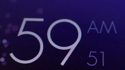 Digital clock time sec Stock-Footage 86420134