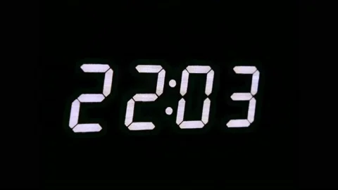 Digital clock timelapse Stock Footage 237220648